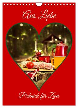 Aus Liebe: Picknick für Zwei (Wandkalender 2024 DIN A4 hoch), CALVENDO Monatskalender von Ola Feix,  Eva