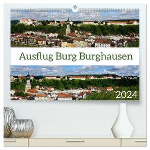 Ausflug Burg Burghausen (hochwertiger Premium Wandkalender 2024 DIN A2 quer), Kunstdruck in Hochglanz von Schmidt,  Sergej