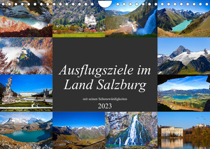 Ausflugsziele im Land Salzburg (Wandkalender 2023 DIN A4 quer) von Kramer,  Christa