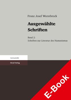 Ausgewählte Schriften von Köbele,  Susanne, Krass,  Andreas, Worstbrock,  Franz Josef