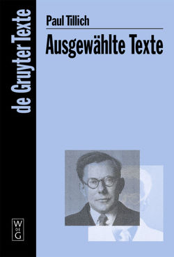 Ausgewählte Texte von Danz,  Christian, Schüßler,  Werner, Sturm,  Erdmann, Tillich,  Paul