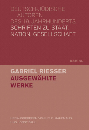 Ausgewählte Werke von Kaufmann,  Uri R, Paul,  Jobst, Riesser,  Gabriel