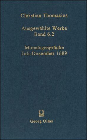 Ausgewählte Werke von Thomasius,  Christian