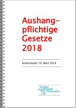 Aushangpflichtige Gesetze 2023