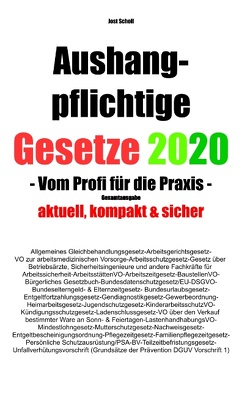 Aushangpflichtige Gesetze 2020 Gesamtausgabe von Scholl,  Jost