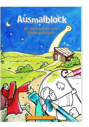 Ausmalblock für die Advents- und Weihnachtszeit von Abeln,  Reinhard, Hapel,  Regina