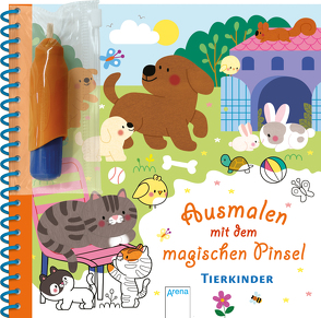 Ausmalen mit dem magischen Pinsel. Tierkinder von Boehm,  Stefanie, Ledesma,  Sophie