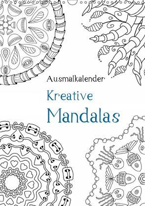 Ausmalkalender – Kreative Mandalas (Wandkalender 2019 DIN A3 hoch) von Langenkamp,  Heike