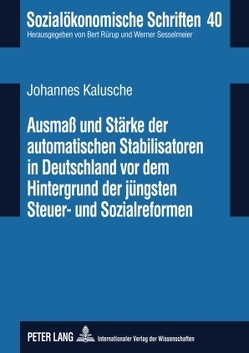 Ausmaß und Stärke der automatischen Stabilisatoren in Deutschland vor dem Hintergrund der jüngsten Steuer- und Sozialreformen von Kalusche,  Johannes