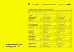 Ausschreibung und Prüfung von LVs von Lechner,  Hans