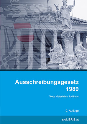 Ausschreibungsgesetz 1989 von proLIBRIS VerlagsgesmbH
