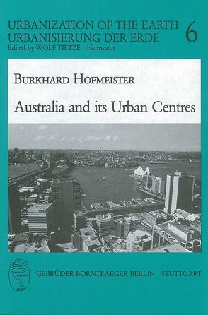 Australia and its Urban Centres von Hofmeister,  Burkhard