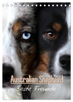 Australian Shepherd – Beste Freunde (Tischkalender 2024 DIN A5 hoch), CALVENDO Monatskalender von Youlia,  Youlia