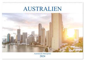 Australien – Australische Metropolen (Wandkalender 2024 DIN A2 quer), CALVENDO Monatskalender von pixs:sell,  pixs:sell