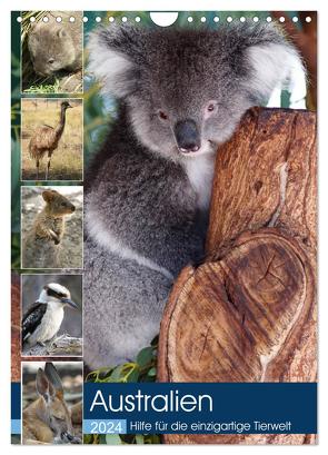 Australien – Hilfe für die einzigartige Tierwelt (Wandkalender 2024 DIN A4 hoch), CALVENDO Monatskalender von alfotokunst,  alfotokunst