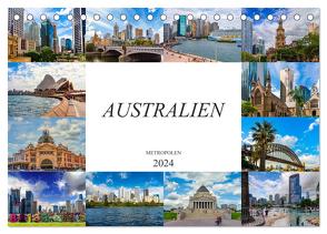 Australien Metropolen (Tischkalender 2024 DIN A5 quer), CALVENDO Monatskalender von Meutzner,  Dirk