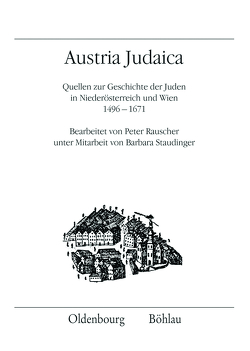 Austria Judaica von Keil,  Martha, Rauscher,  Peter, Staudinger,  Barbara
