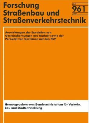 Auswirkungen der Extraktion von Gesteinskörnungen aus Asphalt sowie der Porosität von Gesteinen auf den PSV von Kollar,  J, Krass,  K