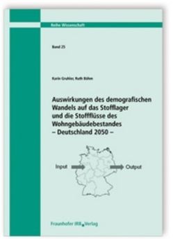 Auswirkungen des demografischen Wandels auf das Stofflager und die Stoffflüsse des Wohngebäudebestandes – Deutschland 2050. von Böhm,  Ruth, Gruhler,  Karin