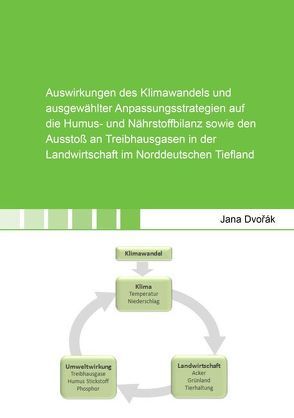 Auswirkungen des Klimawandels und ausgewählter Anpassungsstrategien auf die Humus- und Nährstoffbilanz sowie den Ausstoß an Treibhausgasen in der Landwirtschaft im Norddeutschen Tiefland von Dvořák,  Jana