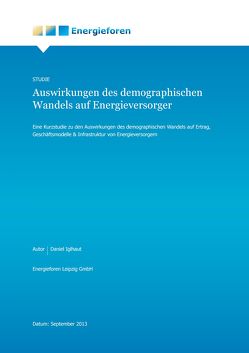 Auswirlungen des demografischen Wandels auf Energieversorger von Iglhaut,  Daniel