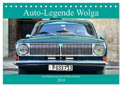 Auto-Legende Wolga – Ein Oldtimer aus der UdSSR auf Kuba (Tischkalender 2024 DIN A5 quer), CALVENDO Monatskalender von von Loewis of Menar,  Henning