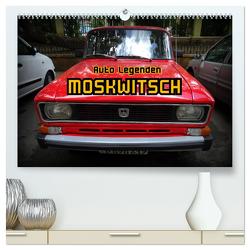 Auto Legenden MOSKWITSCH (hochwertiger Premium Wandkalender 2024 DIN A2 quer), Kunstdruck in Hochglanz von von Loewis of Menar,  Henning