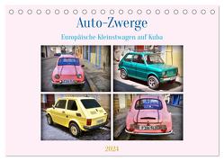 Auto-Zwerge – Europäische Kleinstwagen auf Kuba (Tischkalender 2024 DIN A5 quer), CALVENDO Monatskalender von von Loewis of Menar,  Henning