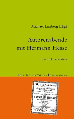 Autorenabende mit Hermann Hesse von Limberg,  Michael