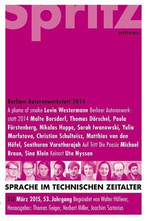 Autorenwerkstatt Prosa 2014 von Geiger,  Thomas, Miller,  Norbert, Sartorius,  Joachim