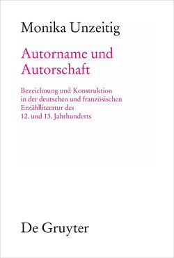 Autorname und Autorschaft von Unzeitig,  Monika