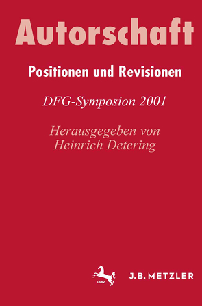 Autorschaft von Detering,  Heinrich, Fohrmann,  Jürgen