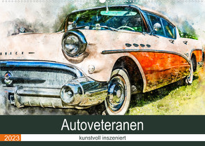 Autoveteranen – kunstvoll inszeniert (Wandkalender 2023 DIN A2 quer) von und André Teßen,  Sonja