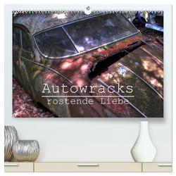Autowracks – rostende Liebe (hochwertiger Premium Wandkalender 2024 DIN A2 quer), Kunstdruck in Hochglanz von Laue,  Ingo