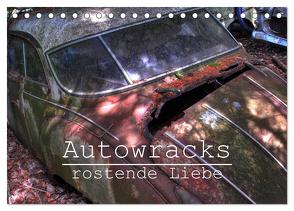 Autowracks – rostende Liebe (Tischkalender 2024 DIN A5 quer), CALVENDO Monatskalender von Laue,  Ingo