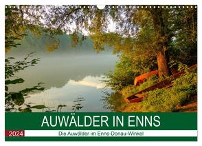 Auwälder bei Enns (Wandkalender 2024 DIN A3 quer), CALVENDO Monatskalender von Simlinger,  Wolfgang