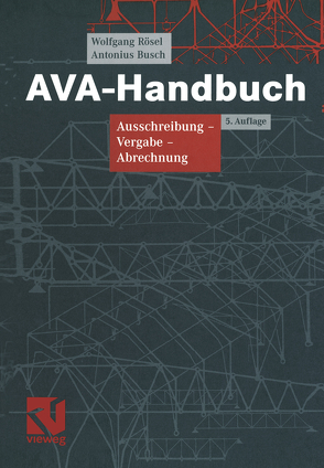 AVA-Handbuch von Busch,  Antonius, Rösel,  Wolfgang