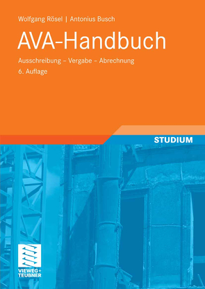 AVA-Handbuch von Busch,  Antonius, Rösel,  Wolfgang