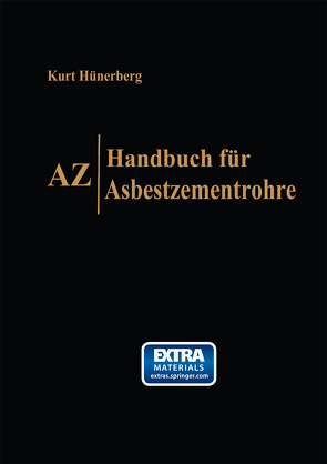 AZ, Handbuch für Asbestzementrohre von Hünerberg,  Kurt