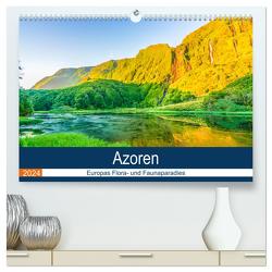 Azoren: Europas Flora- und Faunaparadies (hochwertiger Premium Wandkalender 2024 DIN A2 quer), Kunstdruck in Hochglanz von Krauss,  Benjamin