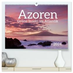 Azoren – Grüne Inseln im Atlantik 2024 (hochwertiger Premium Wandkalender 2024 DIN A2 quer), Kunstdruck in Hochglanz von Dauerer,  Jörg