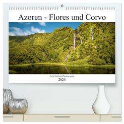 Azoren Landschaften – Flores und Corvo (hochwertiger Premium Wandkalender 2024 DIN A2 quer), Kunstdruck in Hochglanz von Harbich,  Ayla