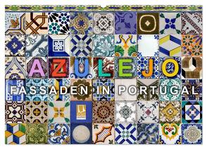 Azulejo-Fassaden in Portugal (Wandkalender 2024 DIN A2 quer), CALVENDO Monatskalender von Gnauck,  Thomas
