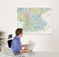 Kastanea ORGA-Karte Süddeutschland, 1:500 000, Papierkarte gerollt, folienbeschichtet