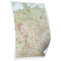 Kastanea Straßenkarte Deutschland, 98 x 129 cm, 1:700 000, Papierkarte gerollt, beschichtet und beleistet