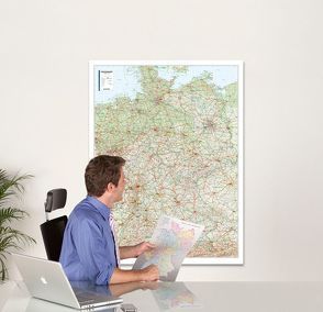 Kastanea Straßenkarte Deutschland, 98 x 129 cm, 1:700 000, Papierkarte gerollt