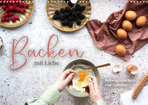 Backen mit Liebe – Selbstgemachtes von Zuhause (Wandkalender 2023 DIN A3 quer) von Monkey,  Happy