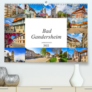 Bad Gandersheim Impressionen (Premium, hochwertiger DIN A2 Wandkalender 2022, Kunstdruck in Hochglanz) von Meutzner,  Dirk