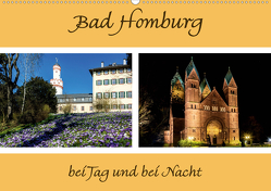 Bad Homburg bei Tag und bei Nacht (Wandkalender 2021 DIN A2 quer) von Beuck,  Angelika