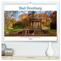 Bad Homburg – Sehenswürdigkeiten des Kurortes im Taunus (hochwertiger Premium Wandkalender 2024 DIN A2 quer), Kunstdruck in Hochglanz von Schonnop,  Juergen